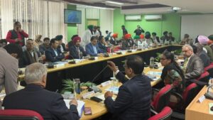 meeting between farmers and the central government