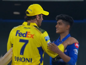 Vignesh Puthur & MS Dhoni